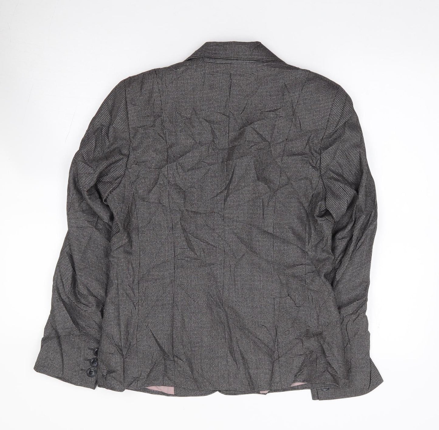 Autonomy Womens Black  Polyester Jacket Suit Jacket Size 10