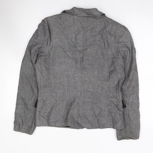 Marks and Spencer Womens Grey  Polyester Jacket Suit Jacket Size 12