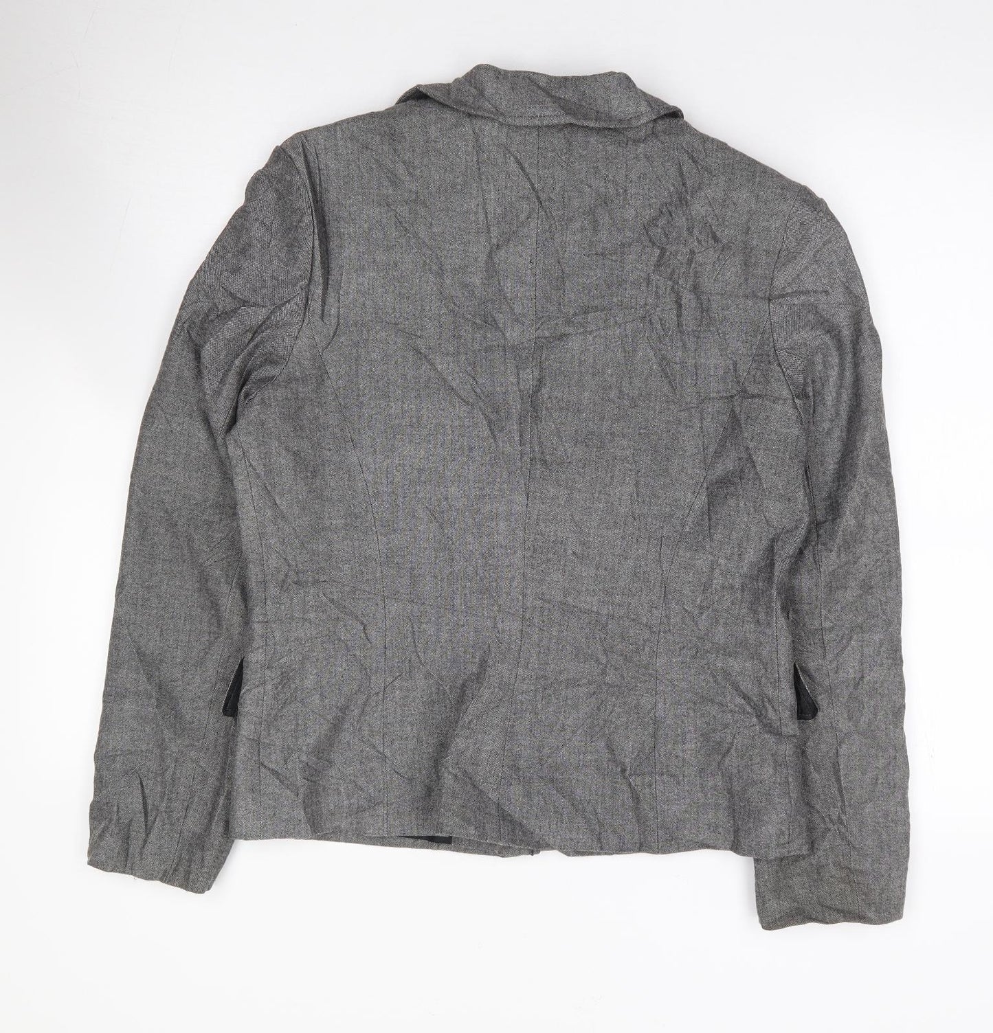 Marks and Spencer Womens Grey  Polyester Jacket Suit Jacket Size 12