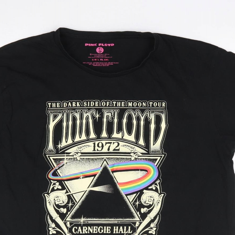 Pink Floyd Mens Black  Cotton  T-Shirt Size XL Crew Neck