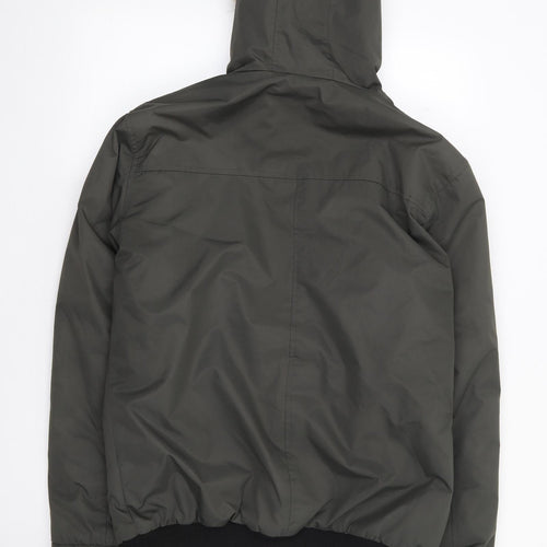 Blue Inc Mens Green   Parka Coat Size M  Zip