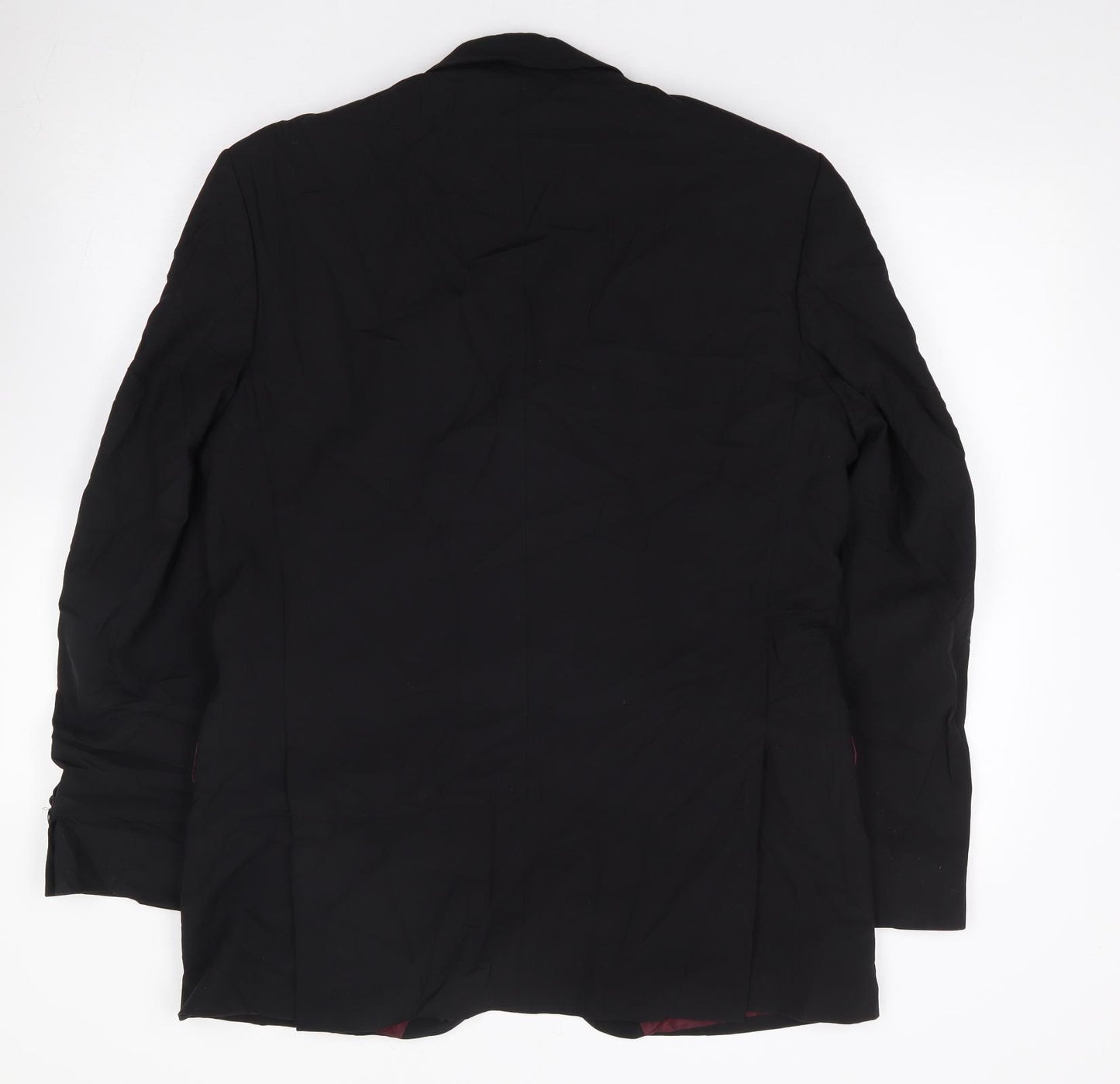 Tom English Mens Black  Wool Jacket Suit Jacket Size 40