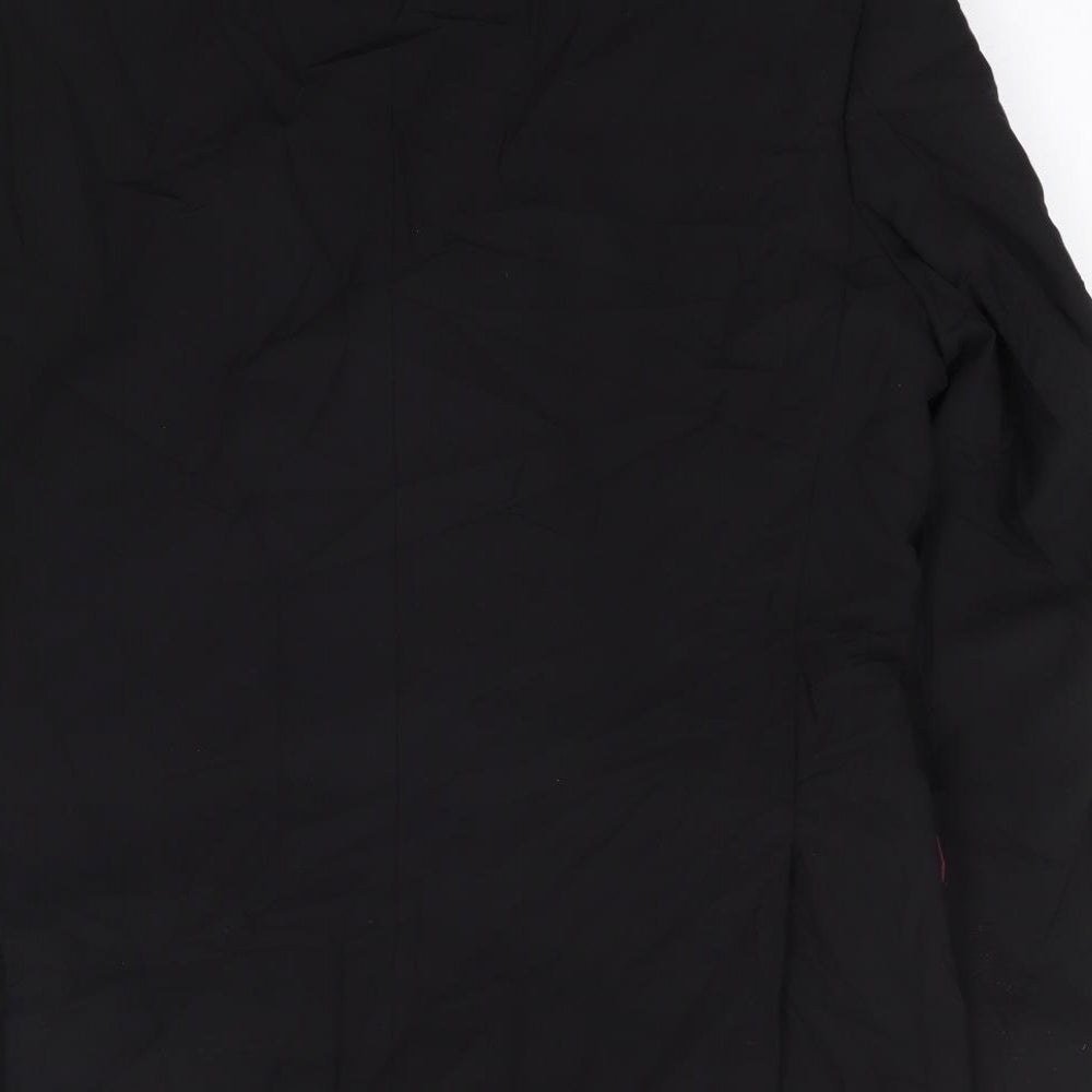 Tom English Mens Black  Wool Jacket Suit Jacket Size 40