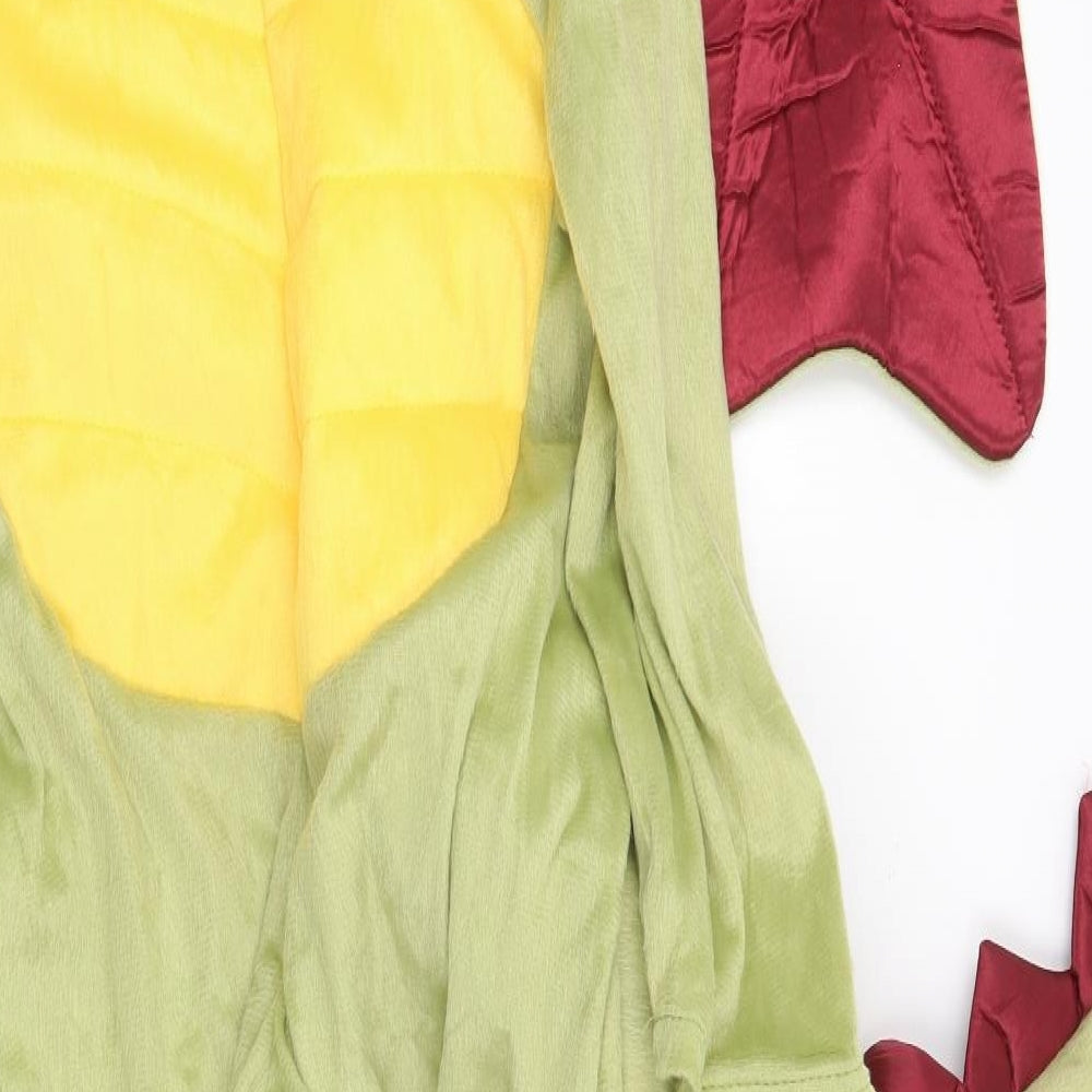 Bristol Novelty Ltd Boys Green Solid Polyester  One Piece Size 10 Years  Zip - Dragon, Fancy Dress
