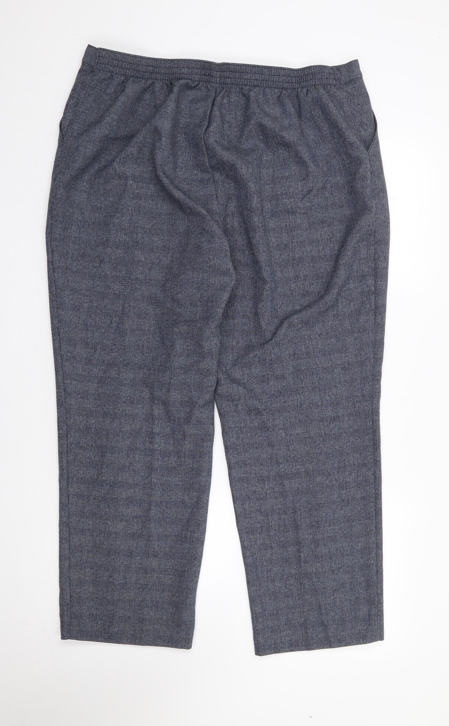 Marks and Spencer Womens Blue  Polyester Trousers  Size 18 L27 in Regular