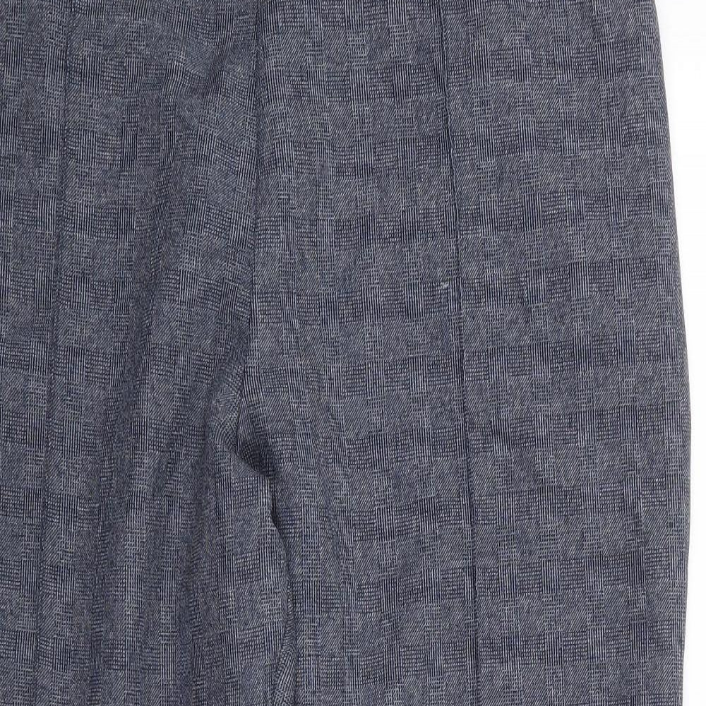 Marks and Spencer Womens Blue  Polyester Trousers  Size 18 L27 in Regular
