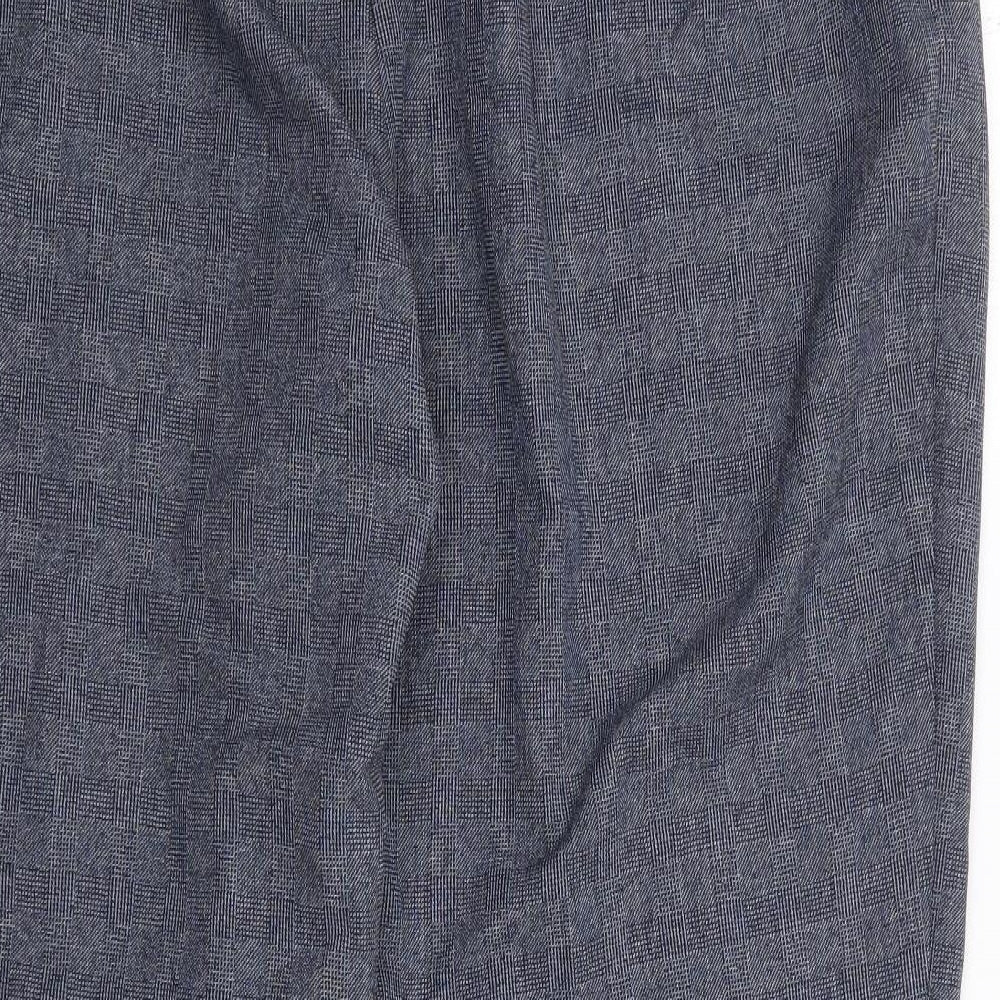 Marks and Spencer Womens Blue  Polyester Trousers  Size 18 L27 in Regular