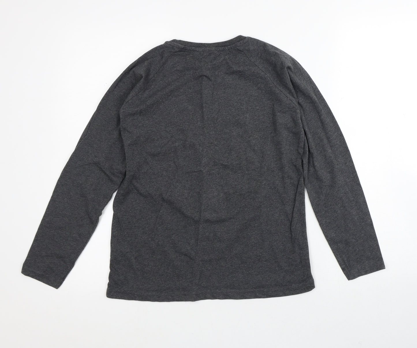 Star Wars Boys Grey  Cotton Basic T-Shirt Size 11-12 Years Crew Neck  - Darth Vader