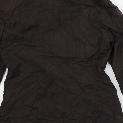 NEXT Womens Brown Striped  Jacket Blazer Size 8