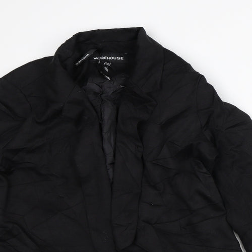 Warehouse Womens Black   Jacket Blazer Size 12