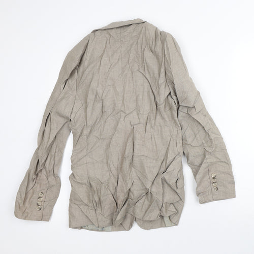 NEXT Womens Beige Herringbone  Jacket Blazer Size 8