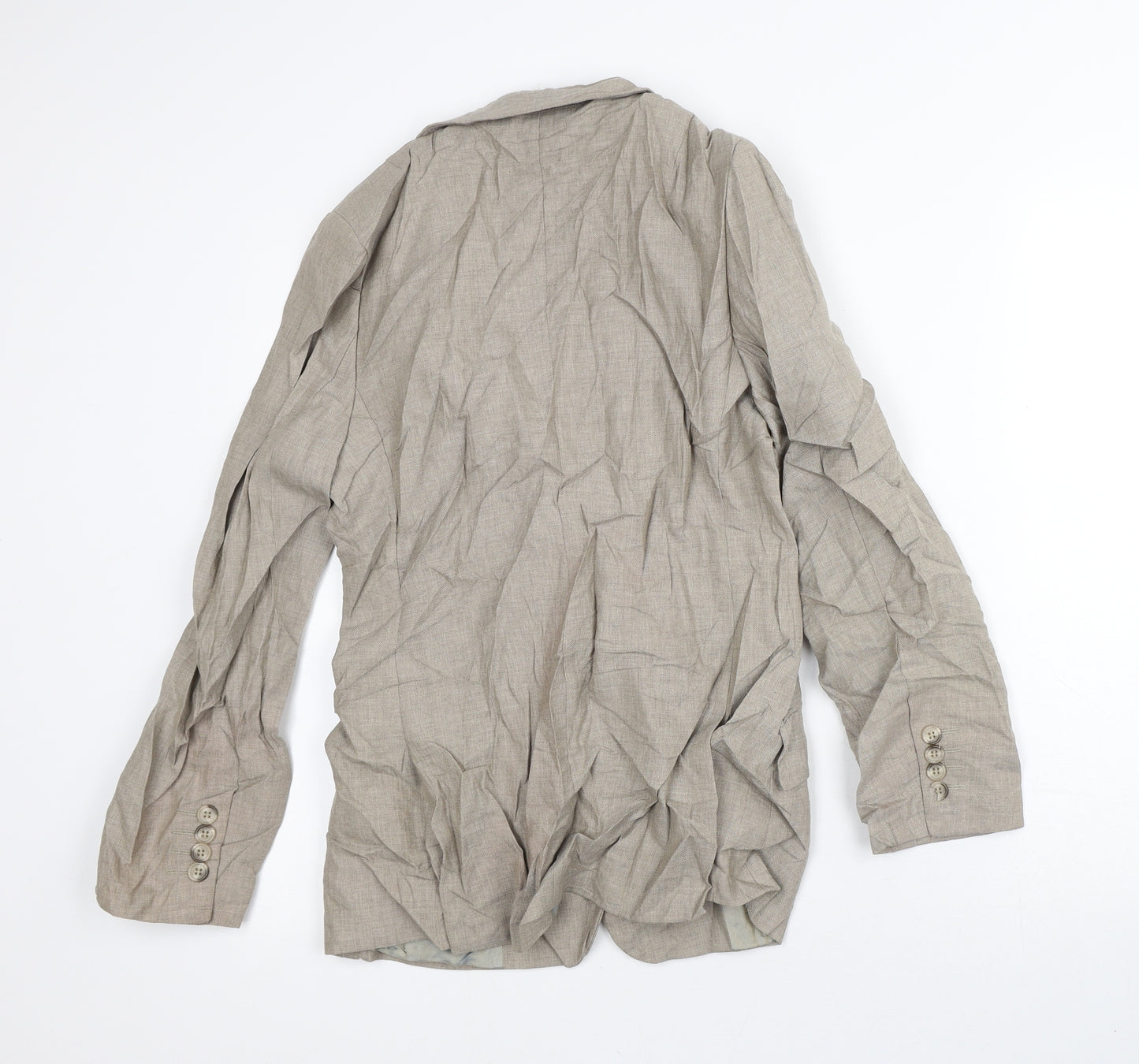 NEXT Womens Beige Herringbone  Jacket Blazer Size 8