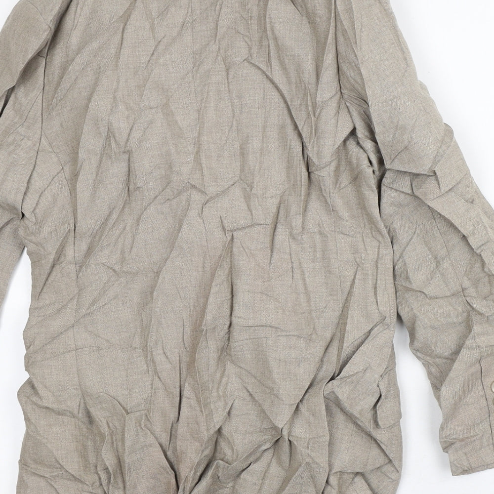 NEXT Womens Beige Herringbone  Jacket Blazer Size 8