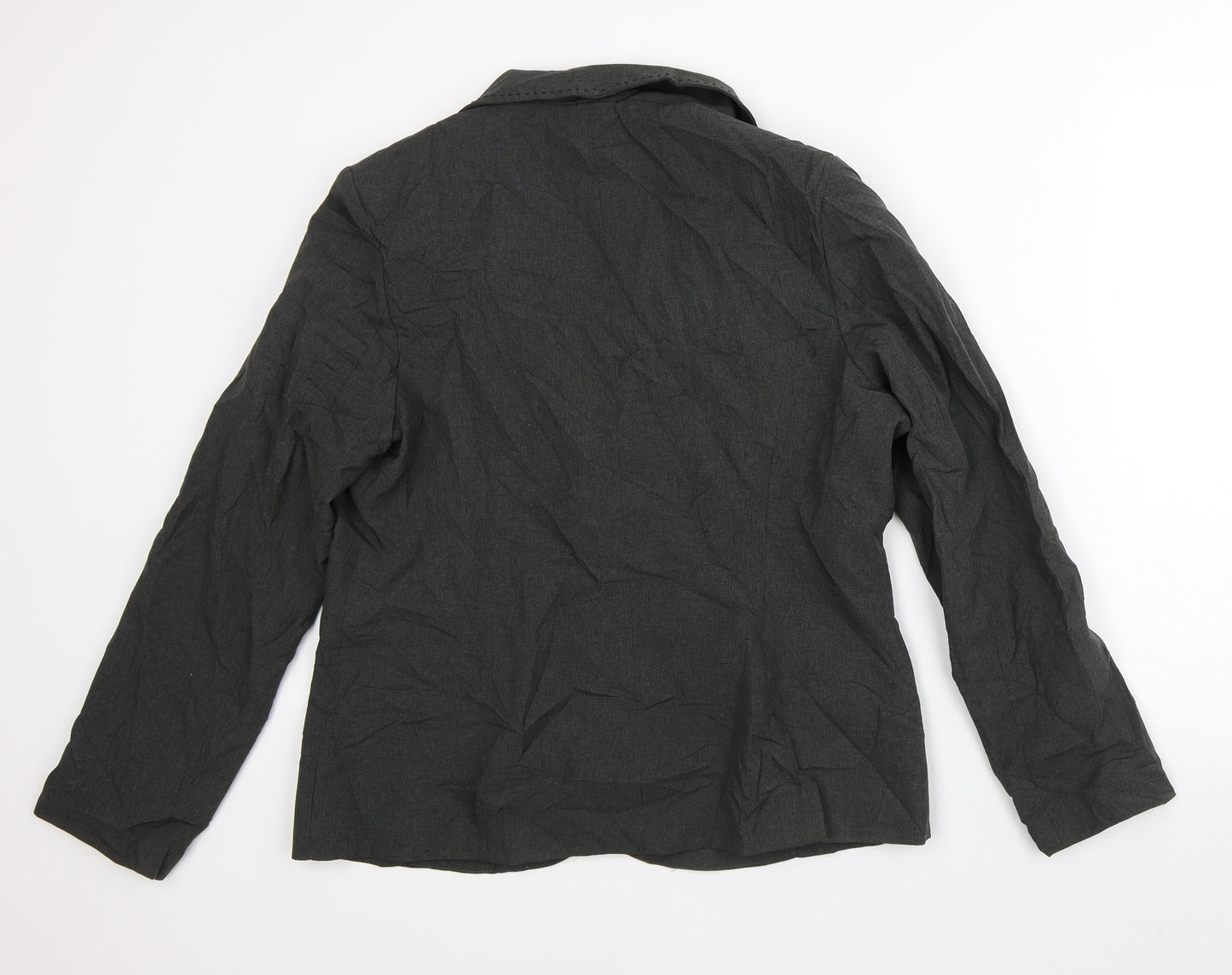 AMARANTO Womens Grey   Jacket Blazer Size 16