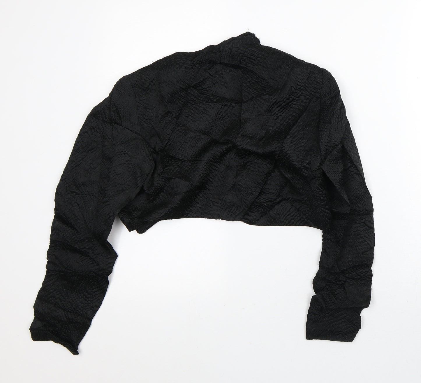 Polly Peck Womens Black Geometric  Jacket  Size 14
