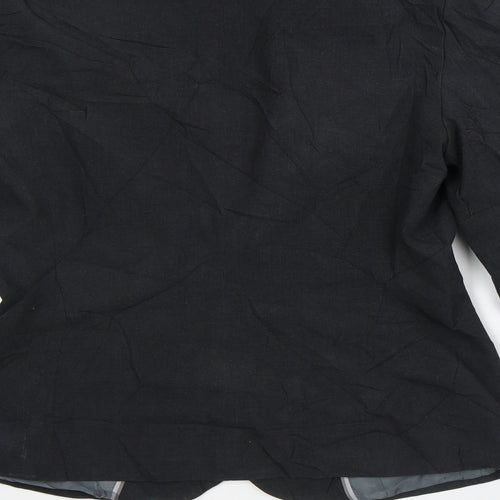 Marks and Spencer Womens Black Striped  Jacket Blazer Size 10