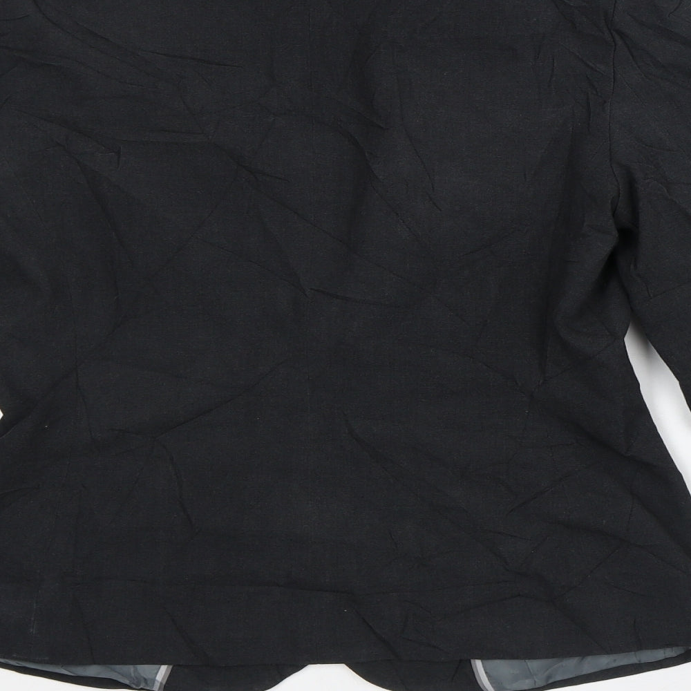 Marks and Spencer Womens Black Striped  Jacket Blazer Size 10