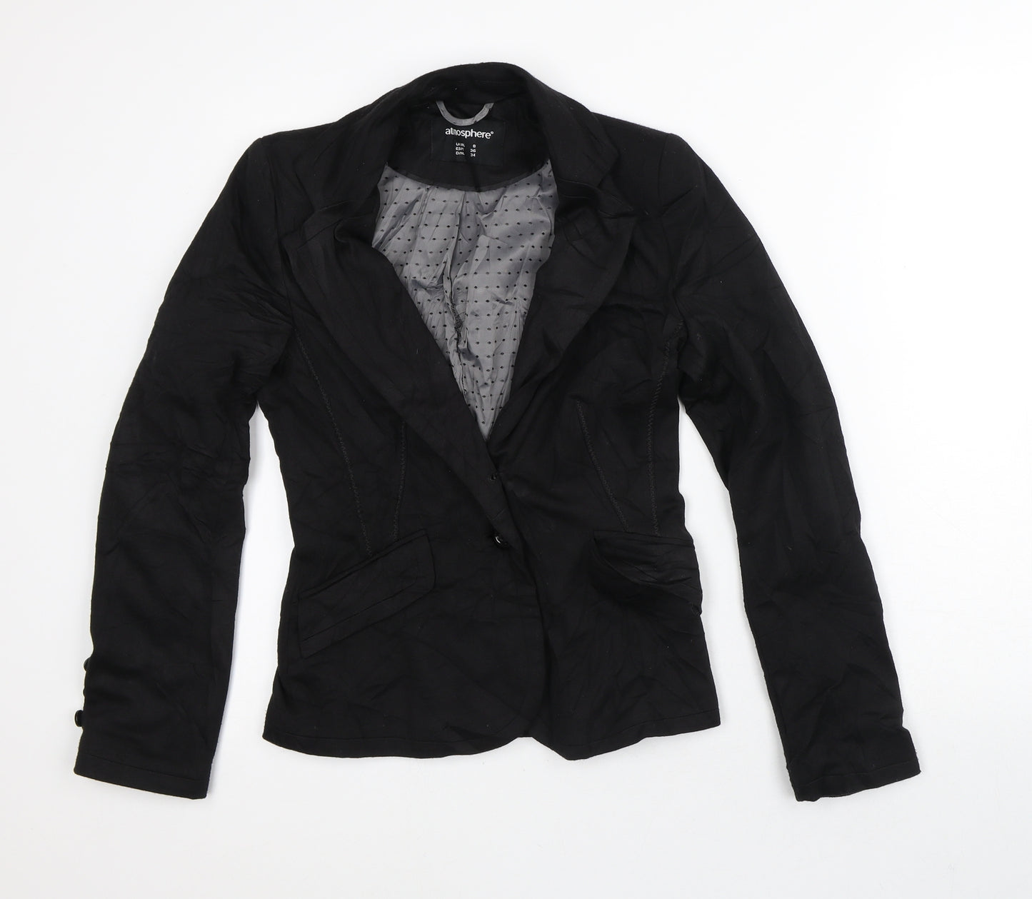 Atmosphere Womens Black   Jacket Blazer Size 8