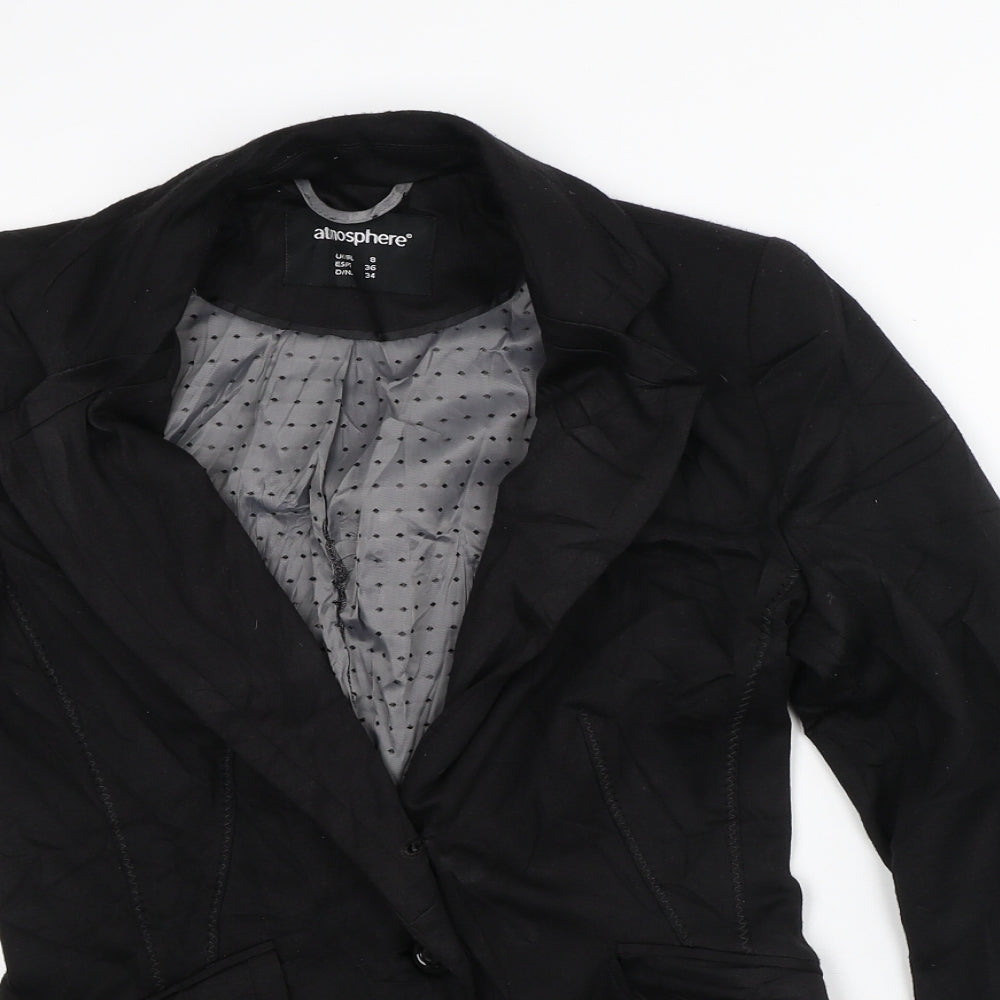 Atmosphere Womens Black   Jacket Blazer Size 8