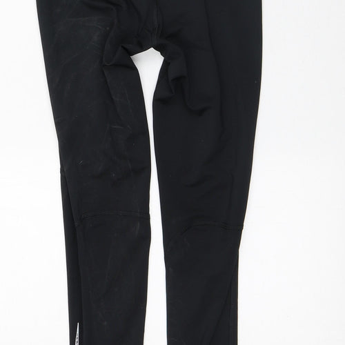 Nike Girls Black  Polyester Capri Trousers Size 8-9 Years L22 in Slim  - Activewear Leggings