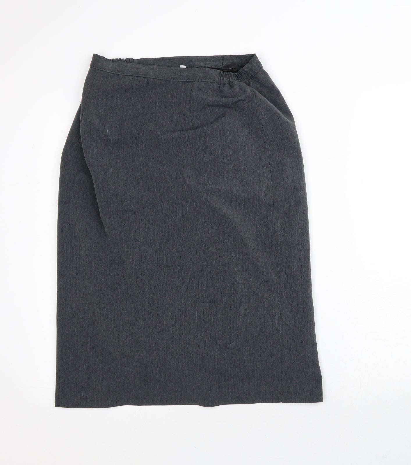 BASSINI Womens Grey  Viscose Straight & Pencil Skirt Size 12