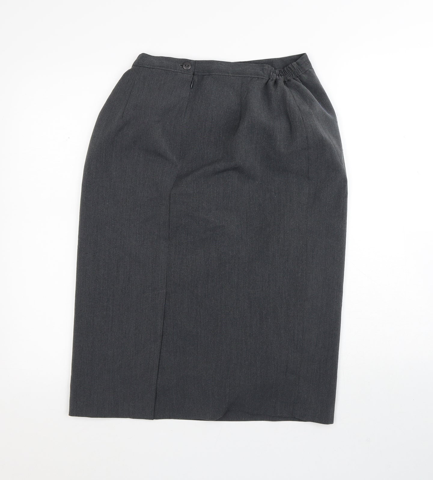 BASSINI Womens Grey  Viscose Straight & Pencil Skirt Size 12