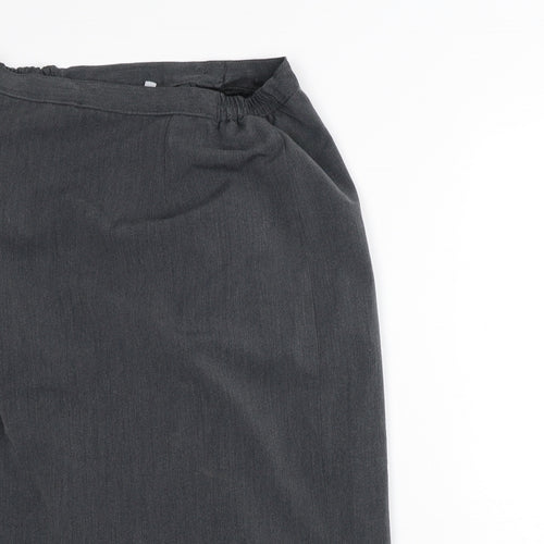 BASSINI Womens Grey  Viscose Straight & Pencil Skirt Size 12