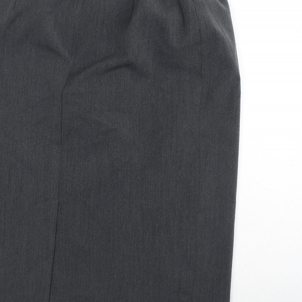 BASSINI Womens Grey  Viscose Straight & Pencil Skirt Size 12
