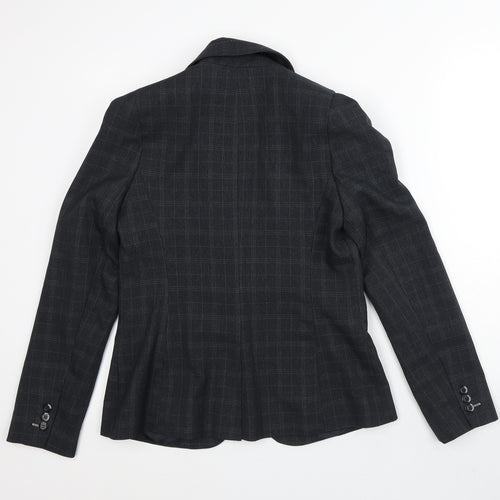 Atmosphere Womens Grey Plaid  Jacket Blazer Size 12