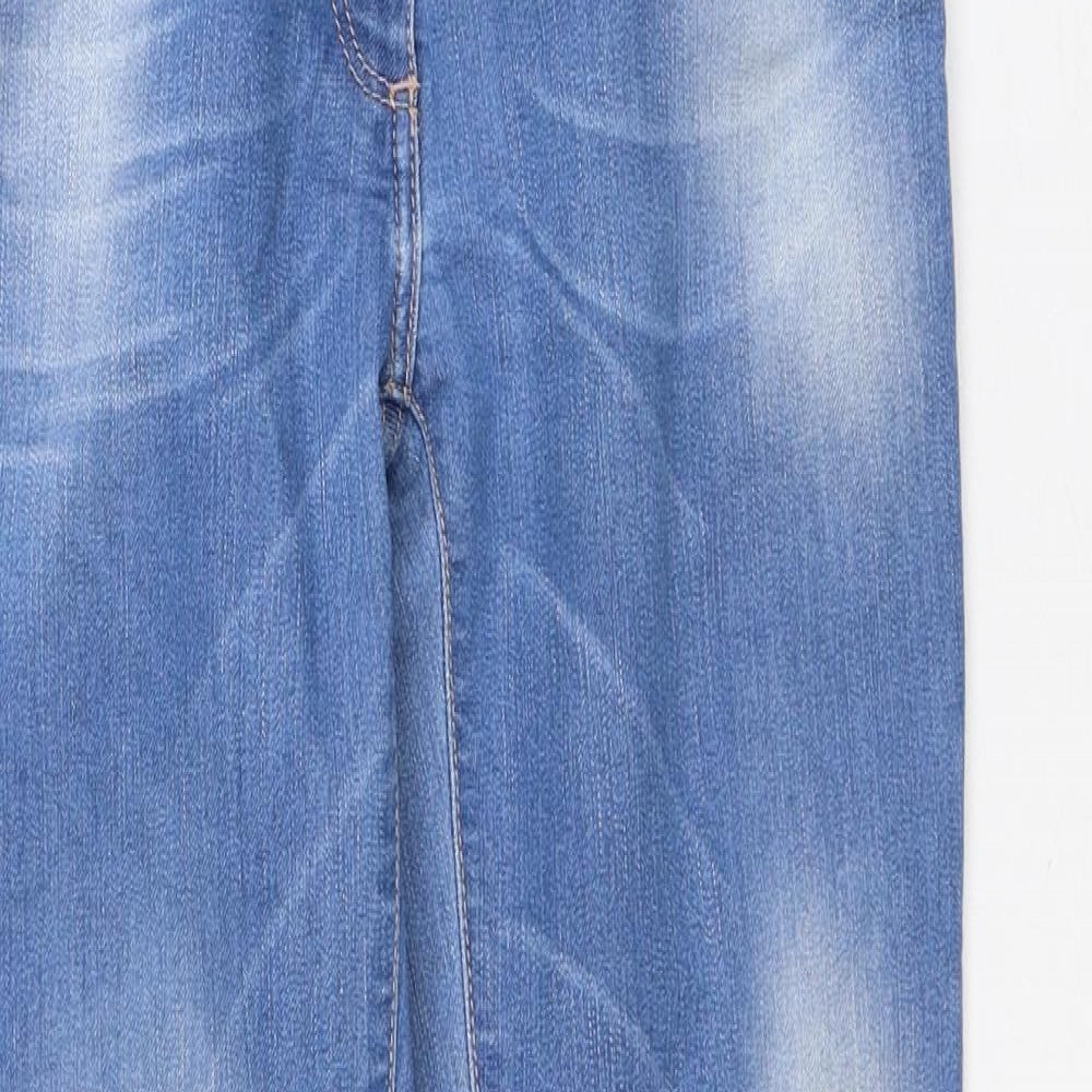NEXT Womens Blue  Polyester Skinny Jeans Size 10 L30 in Regular