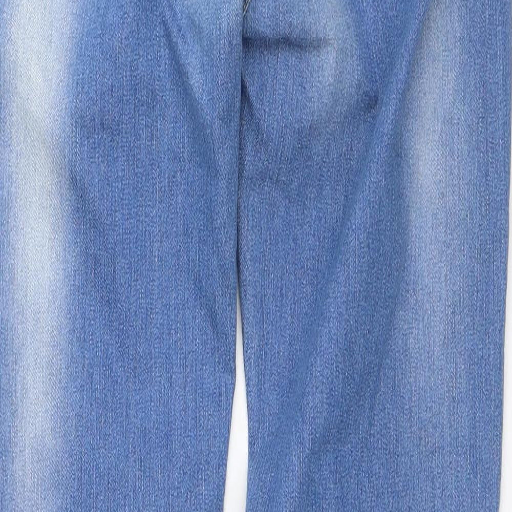 NEXT Womens Blue  Polyester Skinny Jeans Size 10 L30 in Regular