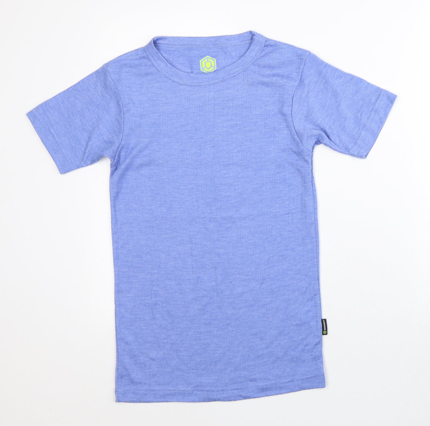 Beeswift Womens Blue  Polyester Basic T-Shirt Size S Crew Neck