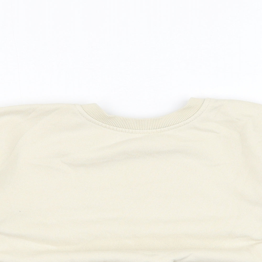 George Boys Beige  Cotton Pullover Jumper Size 18-24 Months  Pullover