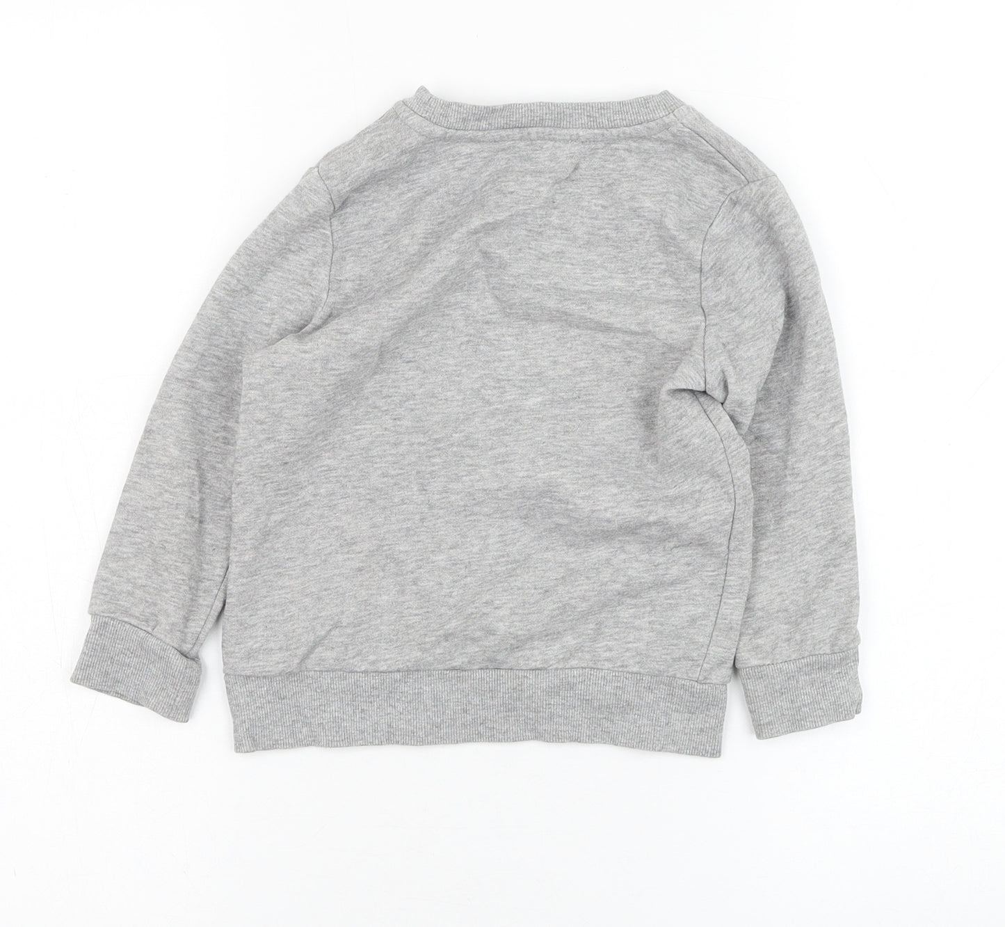 George Boys Grey  Cotton Pullover Sweatshirt Size 3-4 Years  Pullover - Dinosaur