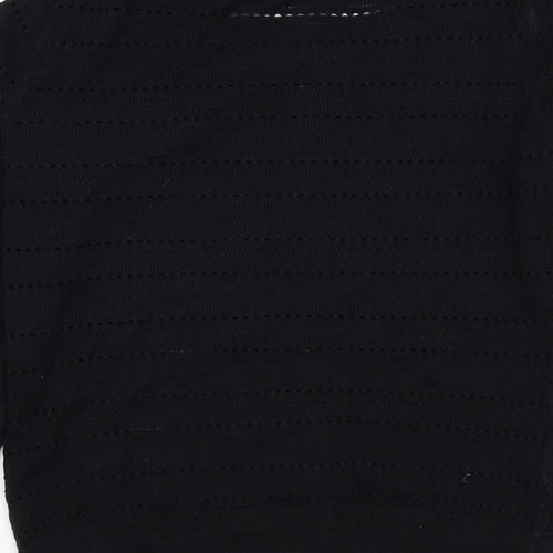 george & martha Womens Black Round Neck  Polyester Cardigan Jumper Size M