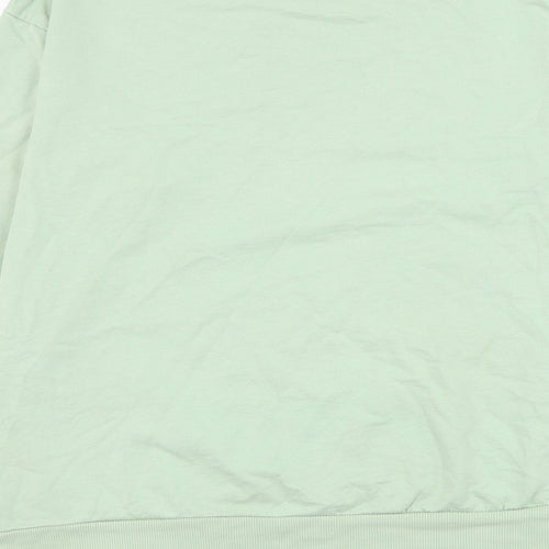 Select Womens Green  Cotton Pullover Sweatshirt Size M  Pullover - Be Kind