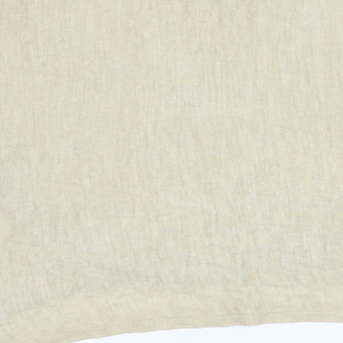 Preworn Womens Beige Round Neck  Acrylic Pullover Jumper Size L