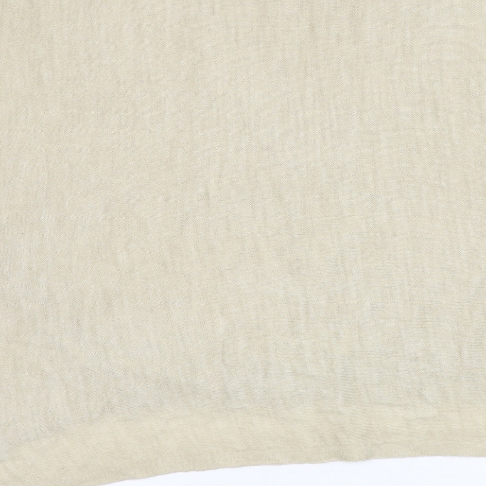 Preworn Womens Beige Round Neck  Acrylic Pullover Jumper Size L