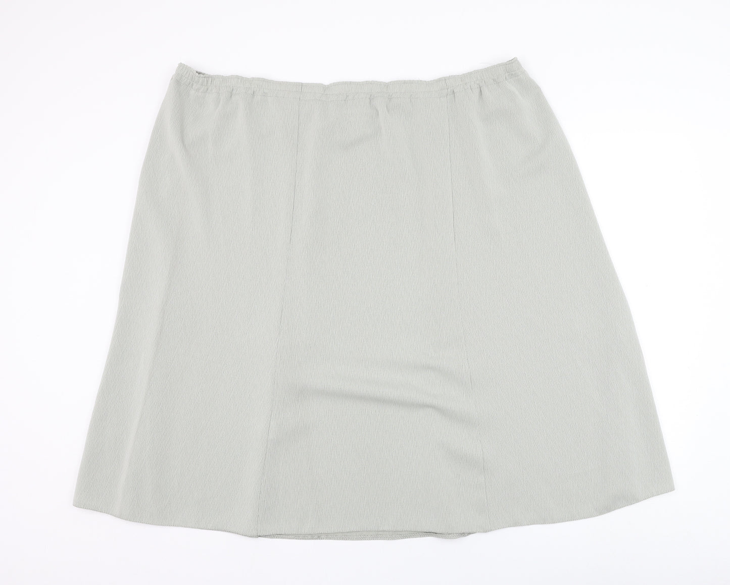 Bonmarché Womens Grey  Polyester Flare Skirt Size 24