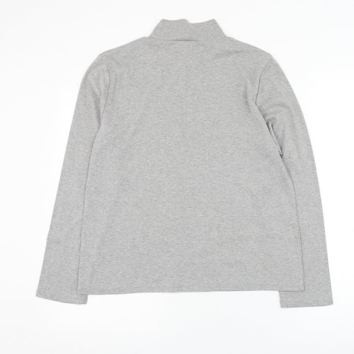 Tigi Womens Grey Mock Neck  Polyester Pullover Jumper Size 14