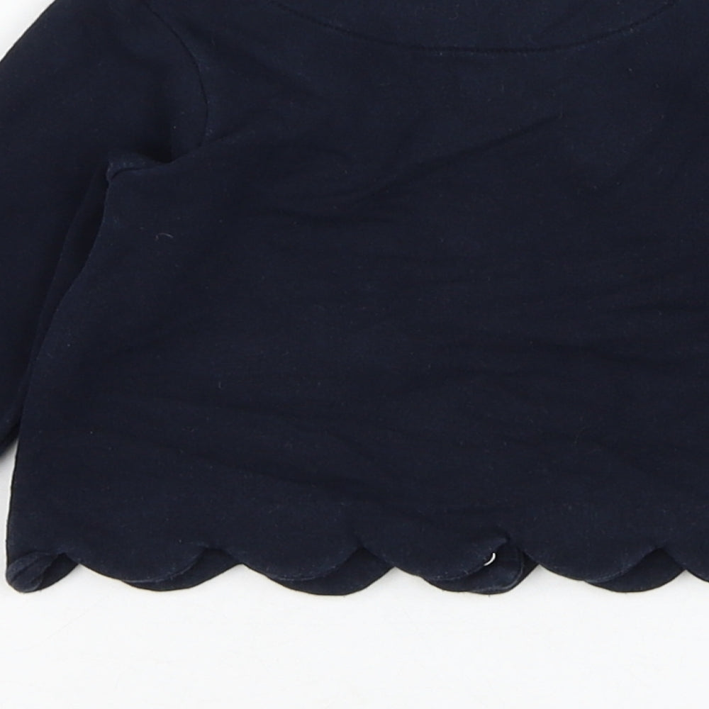 Jacadi Girls Blue  Cotton Cardigan Jumper Size 18-24 Months  Button