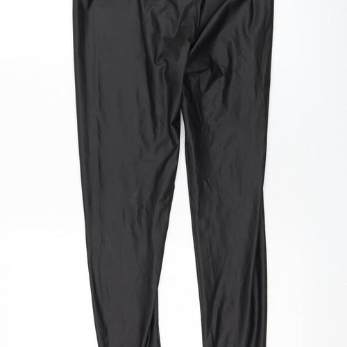 Venessa Nucci Womens Black  Polyamide Capri Leggings Size 30 in L28 in