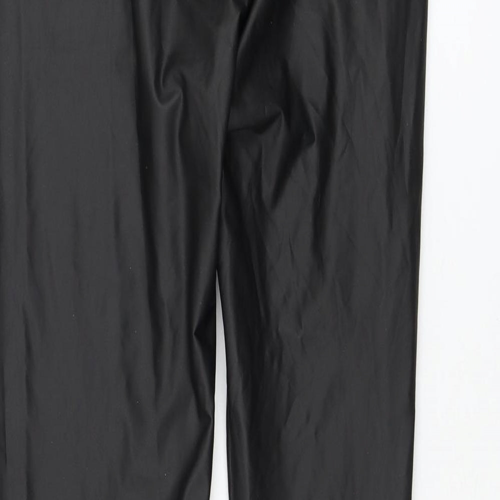 Venessa Nucci Womens Black  Polyamide Capri Leggings Size 30 in L28 in