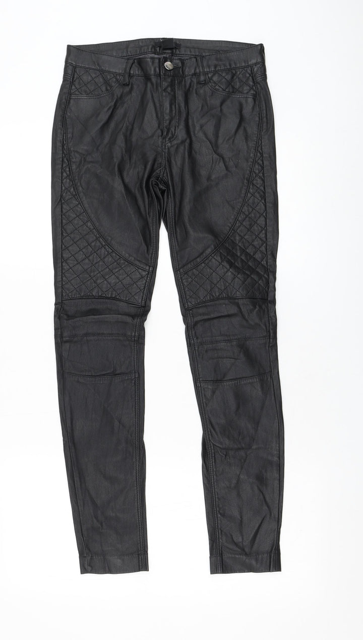H&M Womens Black  Polyester Capri Leggings Size 8 L28 in