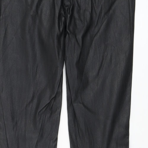 H&M Womens Black  Polyester Capri Leggings Size 8 L28 in