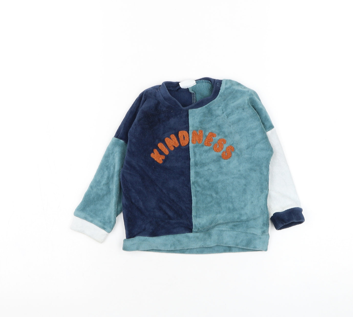 NEXT Boys Blue  Cotton Pullover Jumper Size 9-12 Months  Pullover - Kindness