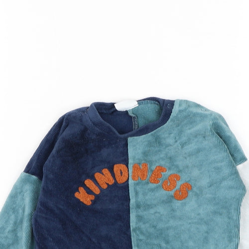 NEXT Boys Blue  Cotton Pullover Jumper Size 9-12 Months  Pullover - Kindness