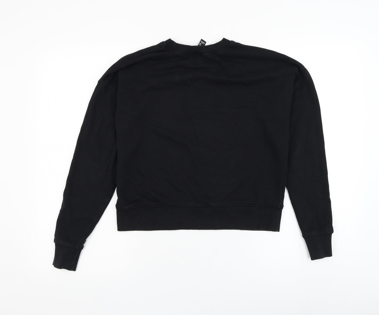 New Look Womens Black  Cotton Pullover Sweatshirt Size 8  Pullover - New York