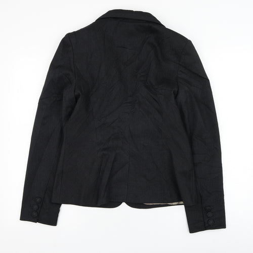 Dorothy Perkins Womens Black   Jacket Blazer Size 12  Button