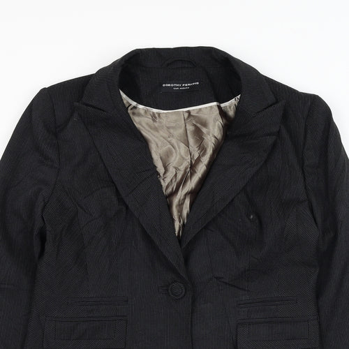 Dorothy Perkins Womens Black   Jacket Blazer Size 12  Button